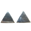 Triangulitos de plata italiana pegados de 1,5 cm x 1,5 cm