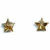 Aros estrellas de cristal austriaco de 4 mm color ambar
