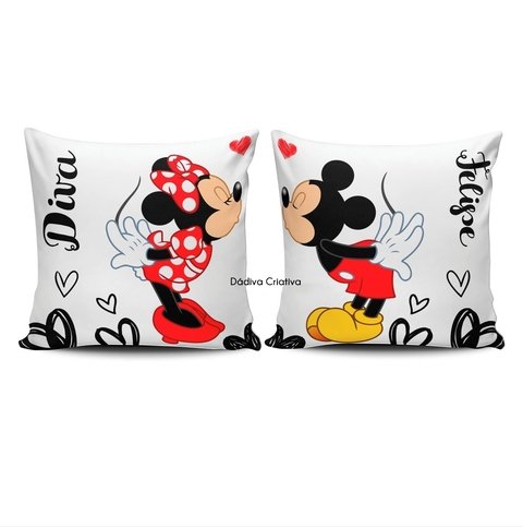 Par de almofadas Mickey e Minnie