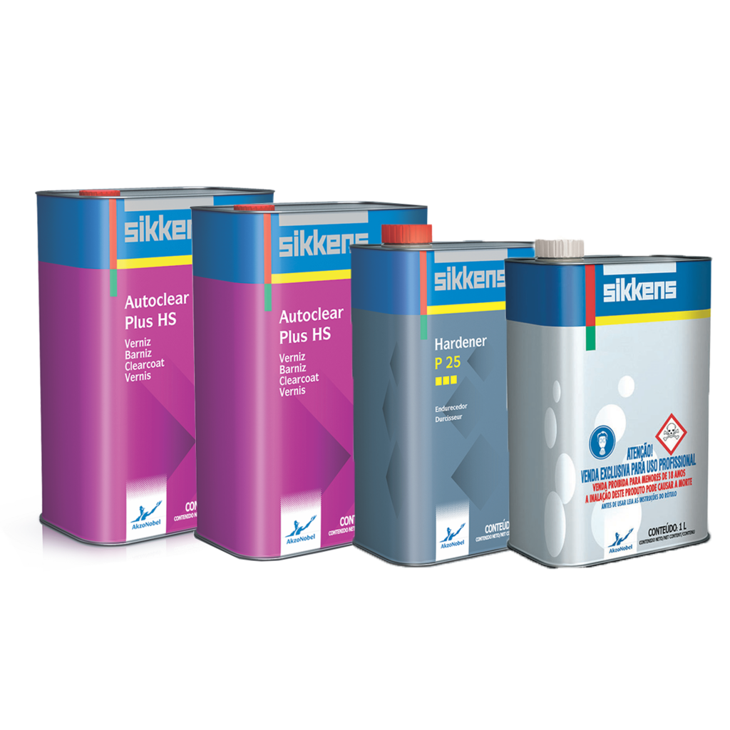 Kit Sikkens Barniz auto clear plus de 5 lts + 1 sikkens hardener p25 de