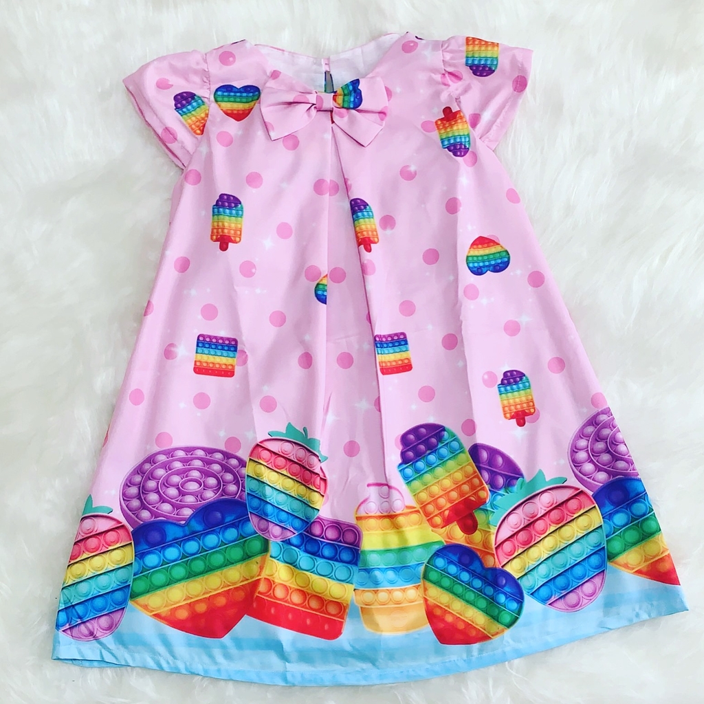 Vestido Pop It modelo Manuella infantil - Happy Balloon