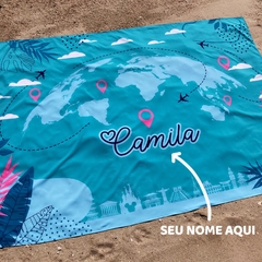 Canga de Praia Personalizada | Estampa Travel - comprar online
