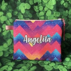 Necessaire Clutch Personalizada | Espaço Sideral - Âncora Pink