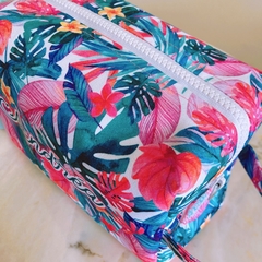 Necessaire Box Personalizada | Estampa Floral Rosa - Âncora Pink