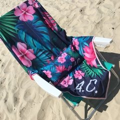 Kit Summer Personalizado = Canga Mini Pompons + Almofadinha | Estampa Honolulu - comprar online