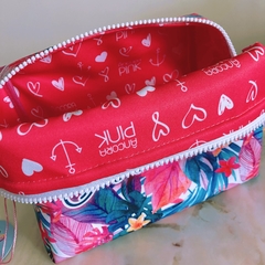Necessaire Box Personalizada | Estampa Floral Rosa na internet