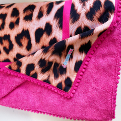 Canga Toalha Personalizada | Estampa Onça Pink