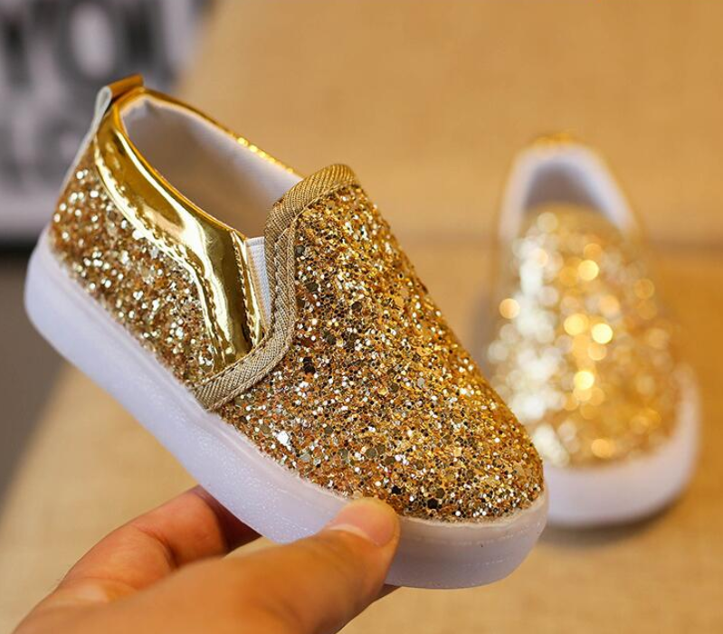 Sapato Infantil Pimpolho Colorê Rosa com Brilho Glitter - Pamplemousse