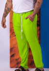 CALÇA EM VISCOLINHO VERDE LIMA/NEON