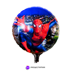 Globo Spiderman Circulo ciudad 18 Pulgadas