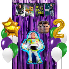 Combo Cumpleaños Globos Temática Buzz Lightyear - comprar online