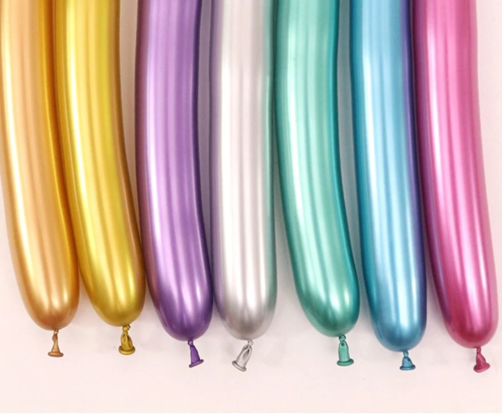 pix Globo Rosa Gold Cromado globos twister reflex cromados pack x