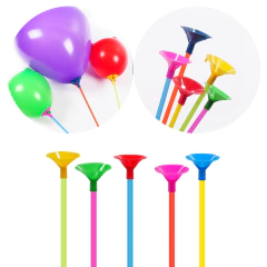 Palito Porta Globo de colores 40cm x 10 unid.