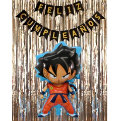 Combo Fiesta Cumpleaños Globos Temática Dragon Ball Z Goku Combo Fiesta Cumpleaños Globos Temática Dragon Ball Z Goku