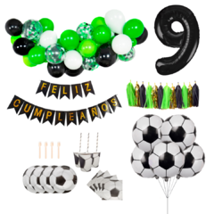 Combo Cumpleaños Kit Globos Futbol Decoración en internet