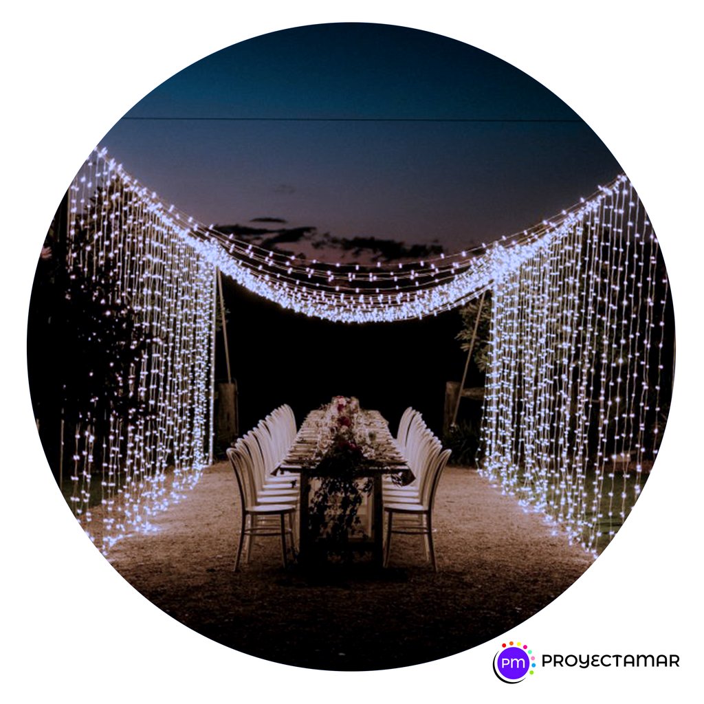 Cortina Luces Led 3x3 M Fria Eventos Decoracion
