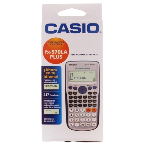 CALCULADORA CASIO CIENTIFICA FX 570LA PLUS - Hubelam