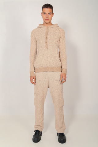 fluffy brown moletom com capuz