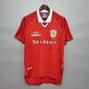 Camisa Manchester United I 1999 - Torcedor Adidas Masculino - Vermelha