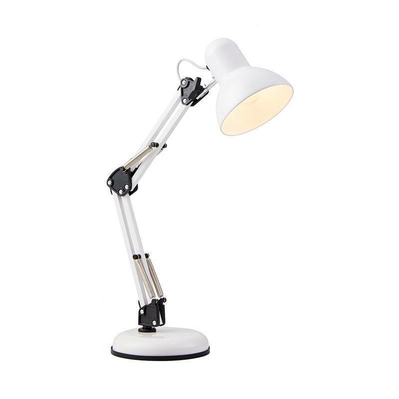 Luminária Abajur de Mesa Articulado E27 Branco