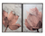 Dupla de Quadros Flor de Lótus Canvas com Moldura 60x90cm