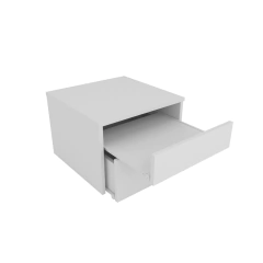 MESA DE LUZ CON DESAYUNADOR BLANCO - comprar online