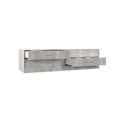 MODULO DE 4 CAJONES PARA VESTIDOR 179CM BLANCO - comprar online