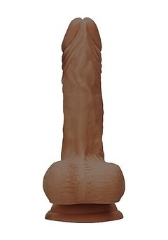 Realistic Dildo With Balls - 23 cm - Brown - Inttimus Sex Shop