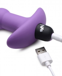 Remote Control Vibrating Silicone Anal Beads - Purple - Inttimus Sex Shop