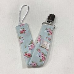 Portachupete de tela con broche metálico - mini baby - accesorios para bebés
