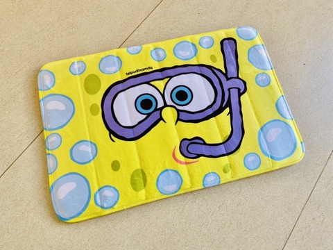 Alfombra de baño / pie de cama - SNORKEL BOB ESPONJA