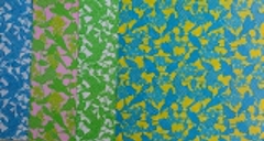 24 hojas papel OKOSHI azul 15x15cm simple faz .Japones