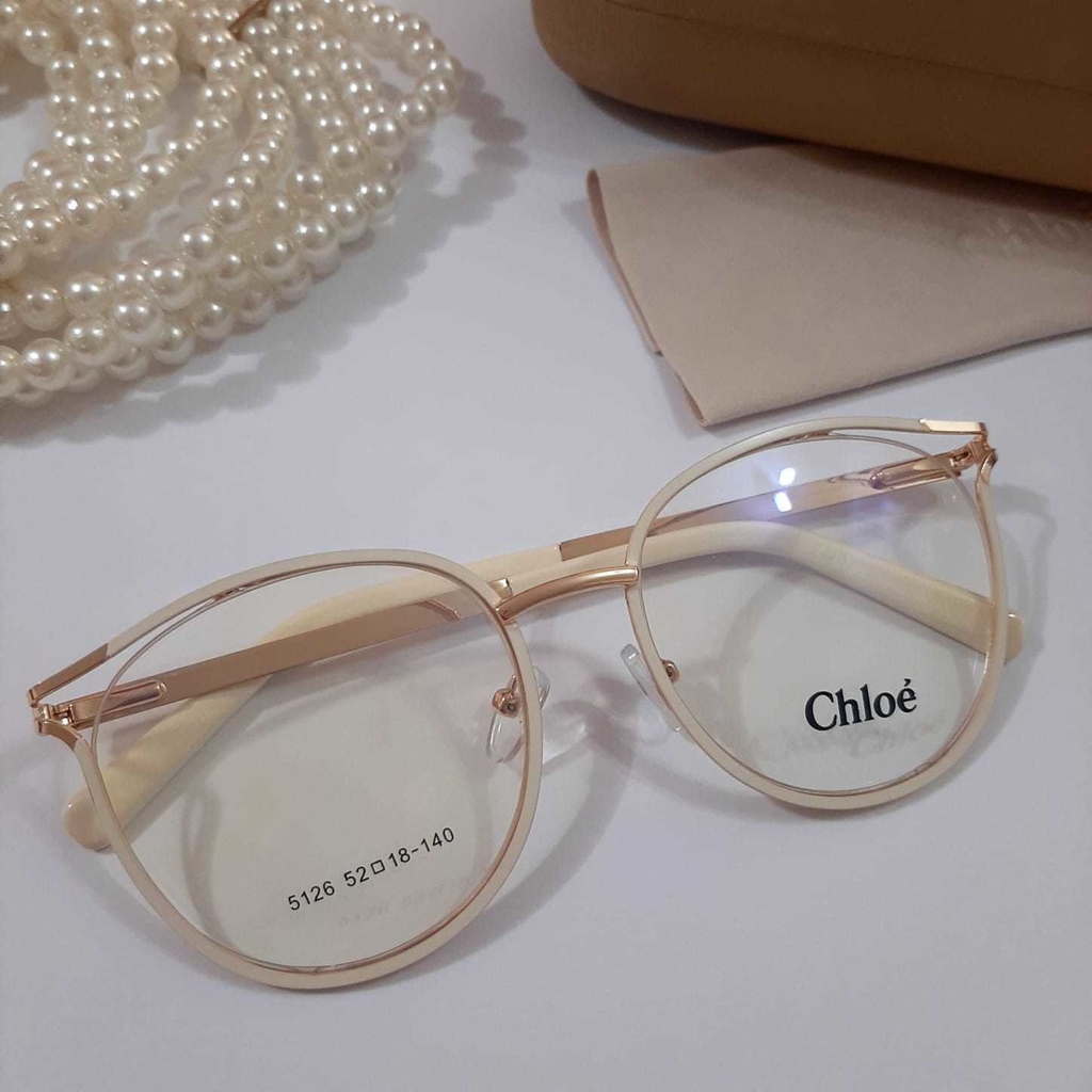 Óculos Armação P/Grau Chloe Round - M&M Acessorios