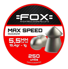 Balines Fox Max Speed Calibre 5,5mm X 250 Unid.
