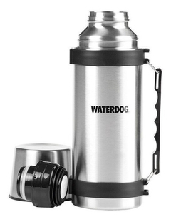 Termo Waterdog Acero Inox 1lt 1000cc Manija Tapon Cebador - comprar online