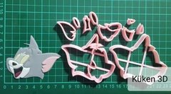 Cortante Caras Tom Y Jerry Collage 8cm - comprar online