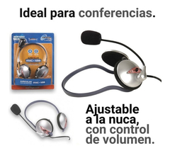 Auricular C/ Microfono De Nuca Noga Mic-128 Conferencia Pc - comprar online