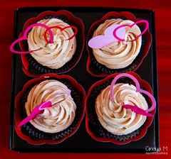 Cupcakes Love (c/4un) na internet