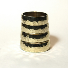 ANILLO FACETADO DE BRONCE - comprar online