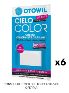 Tintura X6 Fantasia Cielo Color Otowil 47gr Coloración - tienda online