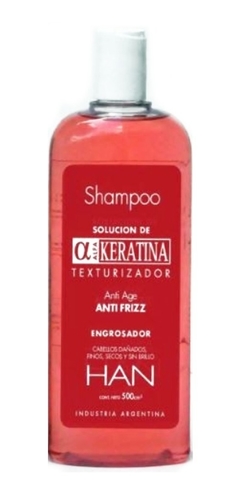 Combo Keratina Han Shampoo + Enjuague 500cm3 + Crema Peinar - comprar online