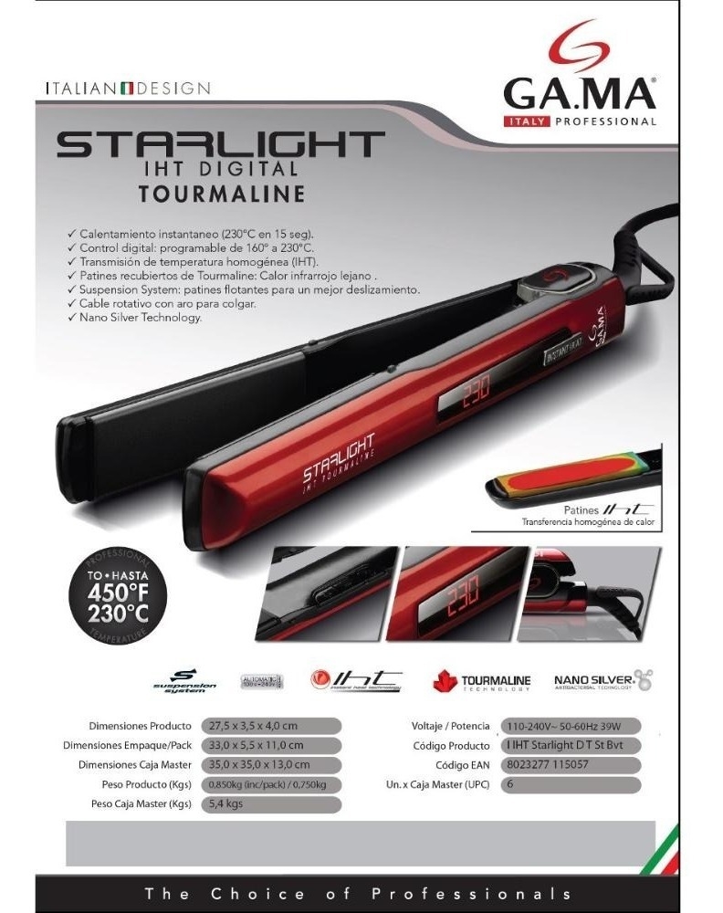 Titanium Ion Plus Gama Attiva Digital Titanium Ion Plancha Gama