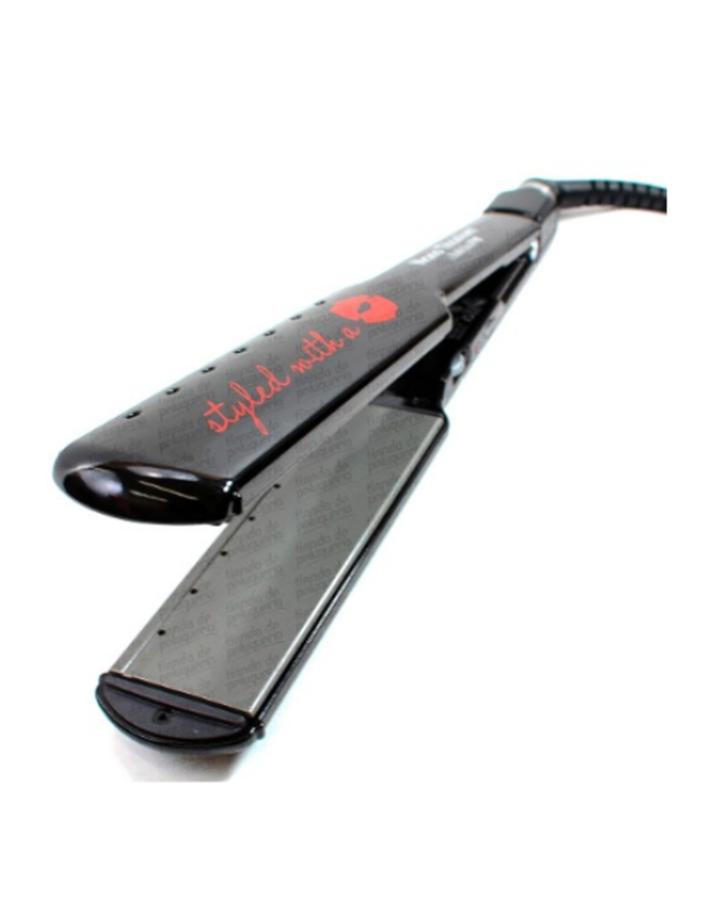 Planchita Húmedo/Seco Kiss Color Negra - BABYLISS