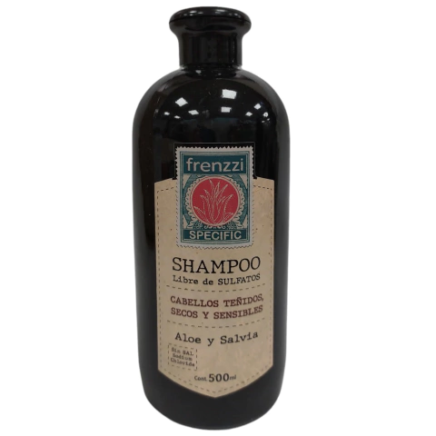 Frenzzi Shampoo sin sulfatos Aloe y Salvia x500ml