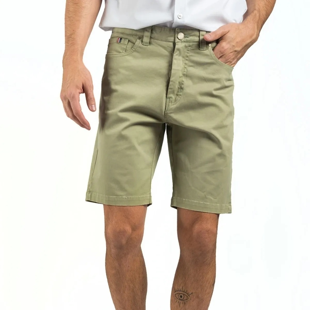 Bermuda Gabardina Hombre Oxford Polo Club Hawk (HAWK)