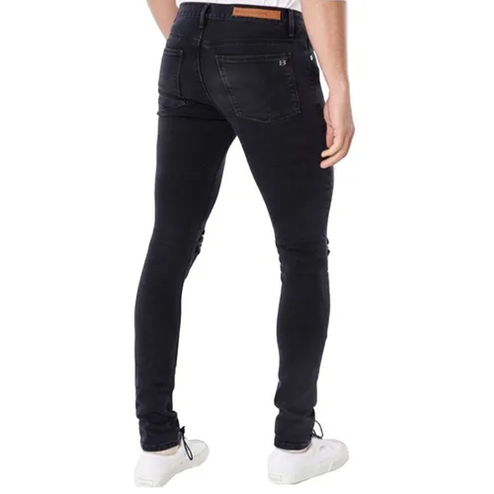 Jean Hombre Bensimon Ramones Destroyer Roto Negro Chupin Pr (47197)