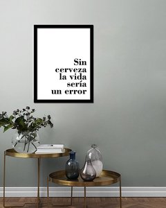 Cuadro Frase sin Ceveza
