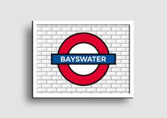 Cuadro Cartel Londres Underground Bayswater - Memorabilia