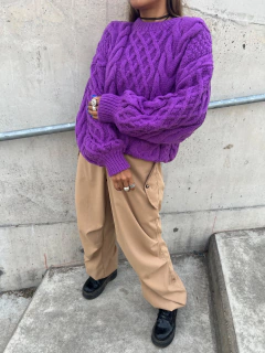 Sweater Justina violeta en internet