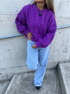 Sweater Helena violeta - tienda online